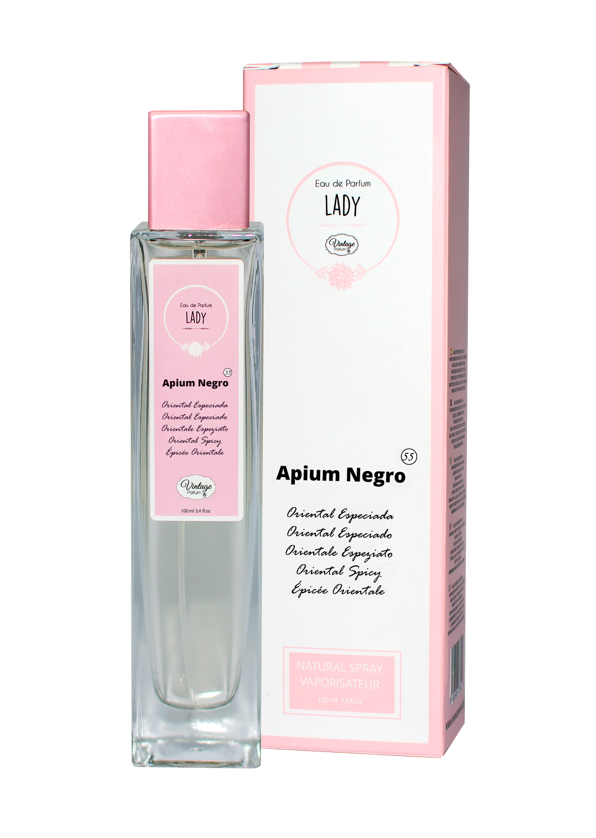 Apa de parfum nr 55 APIUM NEGRO 100ml inspirat de parfumul  BLACK OPIUM
